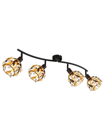 Globo lighting Deckenleuchte "Mika" in Schwarz/ Gold - (B)70 x (H)15,5 x (T)12 cm