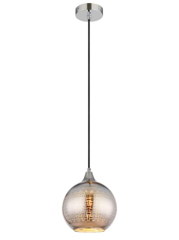 Globo lighting Hängeleuchte "Lourdes" in Schwarz/ Silber - (H)131 x Ø 25 cm