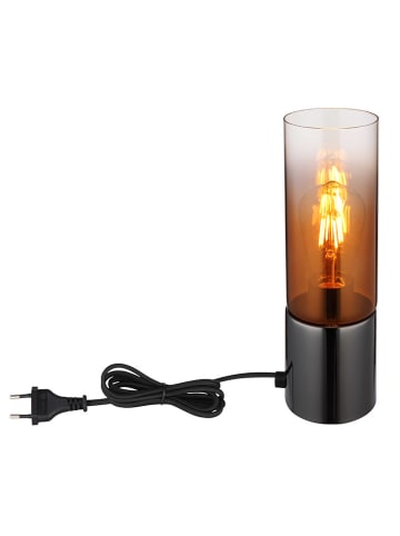 Globo lighting Tischleuchte "Annika" in Schwarz/ Silber - (H)30 x Ø 9 cm