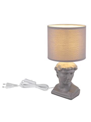 Globo lighting Tischleuchte "Hermes" in Grau - (H)33 x Ø 17,5 cm