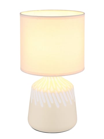 Globo lighting Tischleuchte "Rela" in Creme - (H)31,5 x Ø 17,5 cm