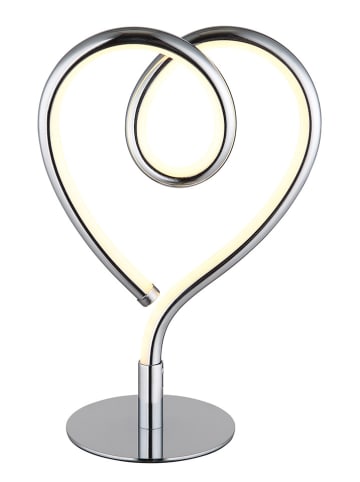 Globo lighting LED-Tischleuchte "Amore" in Silber - (B)16 x (H)23,5 x (T)10 cm