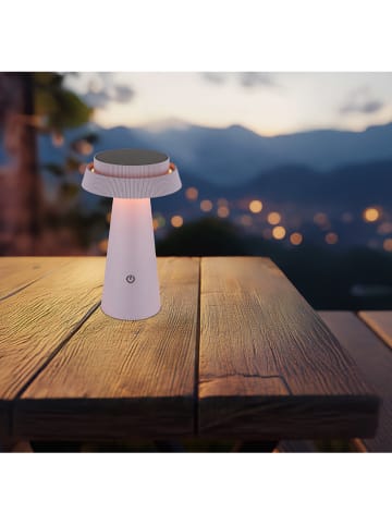 Globo lighting LED-Solarleuchte in Rosa - (H)23 x Ø 14 cm