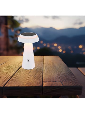 Globo lighting LED-Solarleuchte in Weiß - (H)23 x Ø 14 cm