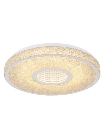 Globo lighting Ledplafonnière "Astania" wit - (H)6,5 x Ø 38 cm