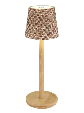 Globo lighting LED-Tischleuchte "Rids" in Beige - (H)33 x Ø 11 cm