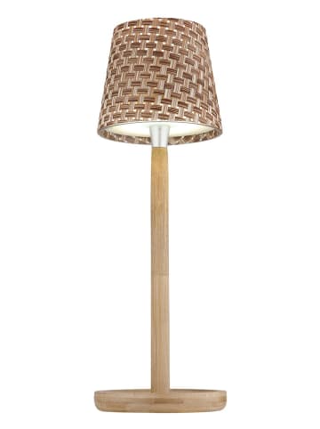Globo lighting LED-Tischleuchte "Rids" in Beige - (H)33 x Ø 11 cm