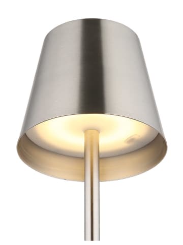 Globo lighting LED-Tischleuchte "Vannie" in Silber - (H)47 x Ø 11,2 cm