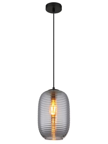 Globo lighting Hängeleuchte "Jefrey" in Schwarz/ Grau - (H)120 x Ø 20 cm