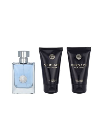 Versace 3tlg. Set: "Versace Pour Homme" - EdT, Aftershave-Balsam und Shampoo