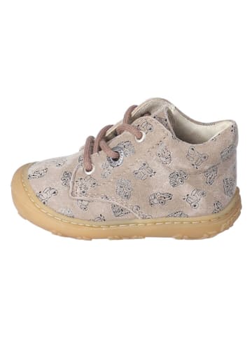PEPINO Leder-Lauflernschuhe "Dots" in Beige