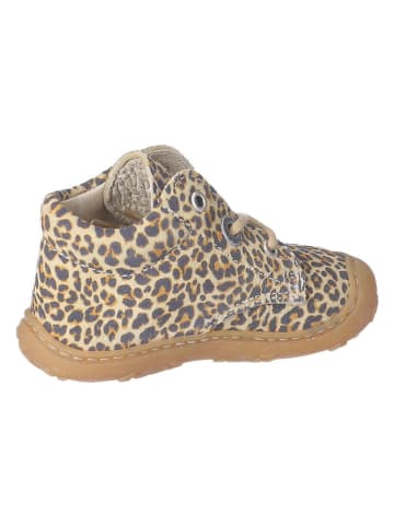PEPINO Leren loopleerschoenen "Dots" beige/bruin