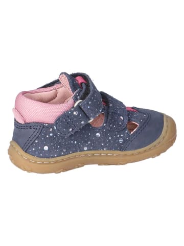 PEPINO Leder-Halbsandalen "Ebi" in Dunkelblau/ Rosa