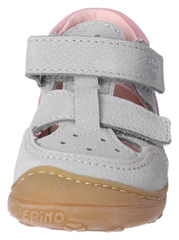 PEPINO Leren enkelsandalen "Eni" lichtroze/grijs