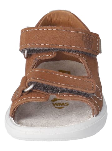 PEPINO Leder-Sandalen "Claas" in Hellbraun