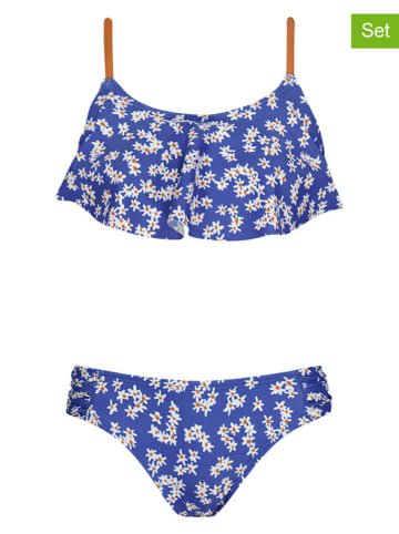 Barts Bikini-Set "Moave Ruffle Top" in Blau/ Weiß/ Orange