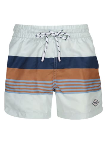 Barts Badeshorts "Pacose" in Hellblau/ Dunkelblau/ Hellbraun