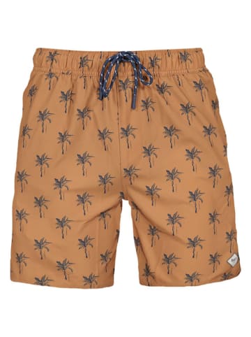 Barts Badeshorts "Bernardou" in Hellbraun/ Dunkelblau