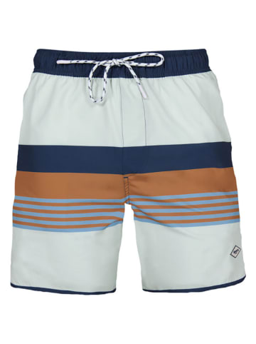 Barts Badeshorts "Pacose" in Hellblau/ Hellbraun/ Dunkelblau