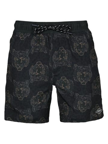 Barts Badeshorts "Vinais" in Schwarz/ Orange