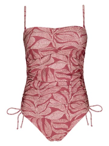 Barts Badeanzug "Akamu Bandeau" in Rot/ Weiß