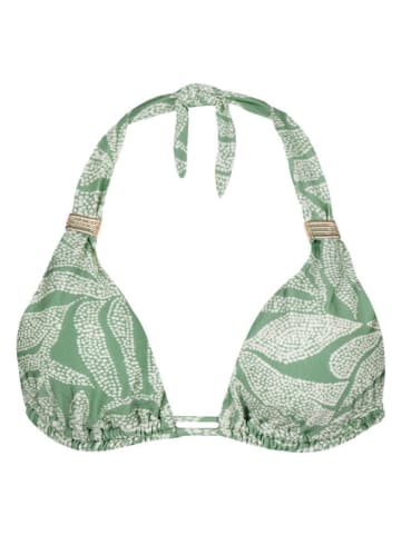 Barts Bikini-Oberteil "Akamu Triangle" in Grün/ Weiß