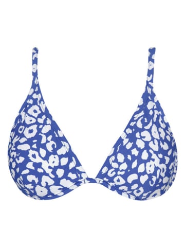Barts Bikini-Oberteil "Des Wire Triangle" in Blau/ Weiß