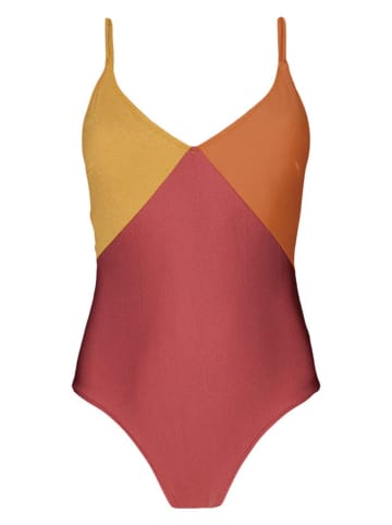Barts Badeanzug "Rioos Plunge" in Rot/ Orange/ Gelb