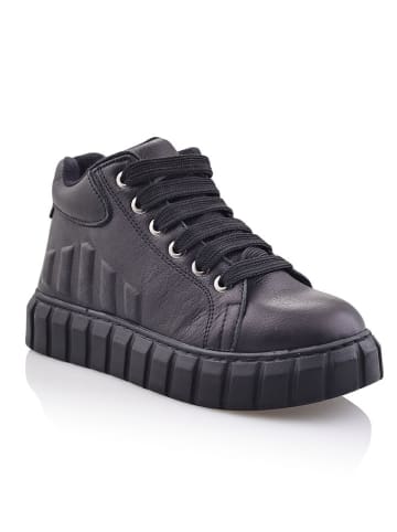 Minimen Leder-Sneakers "Suna" in Schwarz
