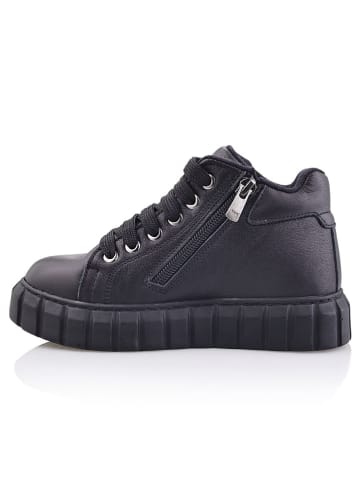 Minimen Skórzane sneakersy "Suna" w kolorze czarnym