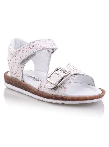 Minimen Sandalen "Akinay" in Weiß/ Pink