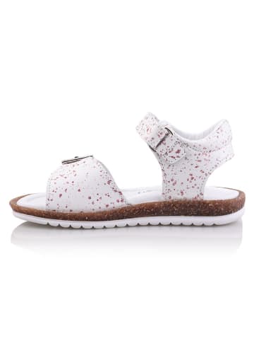 Minimen Sandalen "Akinay" in Weiß/ Pink