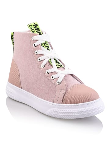 Minimen Sneakersy "Ogur" w kolorze jasnoróżowym