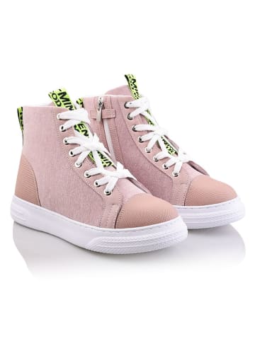 Minimen Sneakersy "Ogur" w kolorze jasnoróżowym