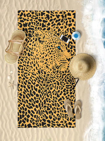 Towel to Go Strandtuch ''Leopard'' in Gelb