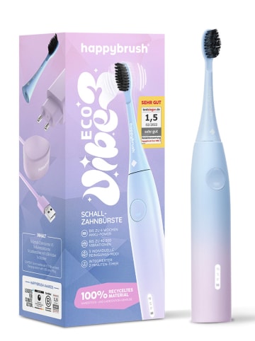 Happy Brush Sonische tandenborstel "Eco Vibe3" lichtblauw/lichtroze