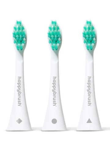 Happy Brush 3er-Set: Aufsteckbürsten "Eco Vibe3+"