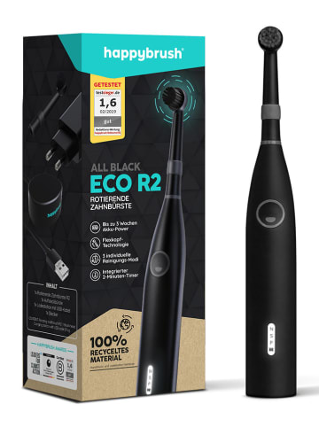 Happy Brush Elektr. Zahnbürste "Eco R2" in Schwarz