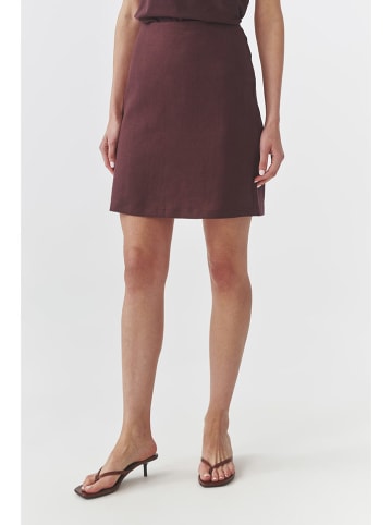 TATUUM Linnen rok bruin