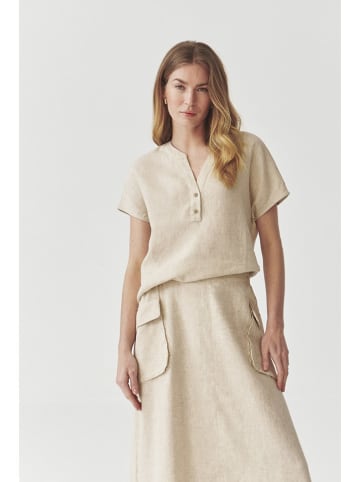 TATUUM Leinen-Bluse in Beige