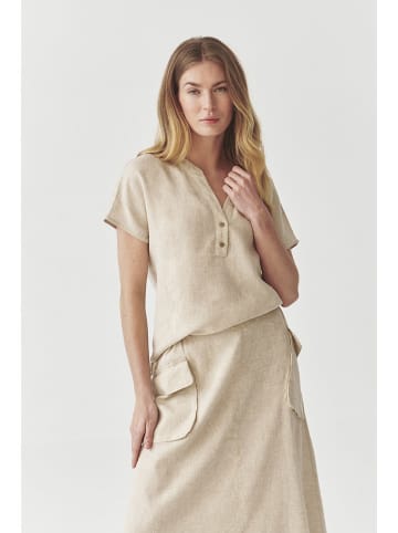 TATUUM Leinen-Bluse in Beige