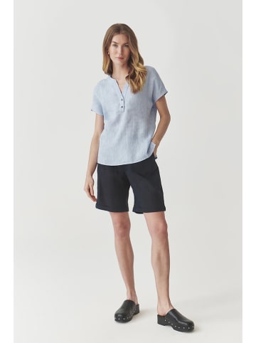 TATUUM Leinen-Bluse in Hellblau