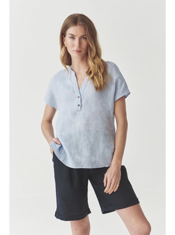 TATUUM Leinen-Bluse in Hellblau