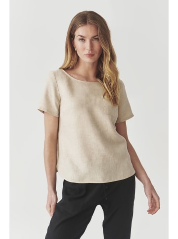 TATUUM Leinen-Bluse in Beige