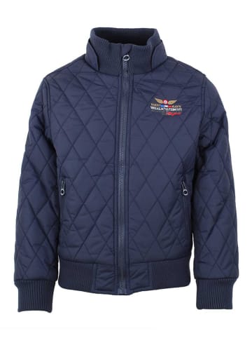 Peak Mountain Doorgestikte jas donkerblauw