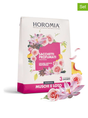 Horomia 3er-Set: Duftsachets ''MuschieLoto'' - 3x 12 g