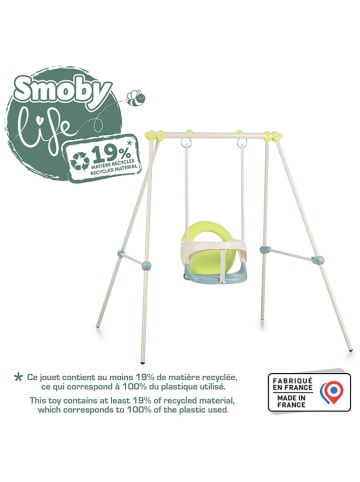 Smoby Metallschaukel in Hellblau/ Grün - ab 6 Monaten