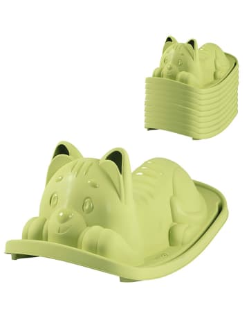 Smoby Kinderwippe "Katze" in Grün - ab 18 Monaten