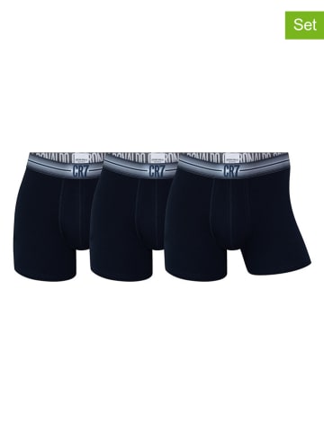 CR7 3er-Set: Boxershorts in Dunkelblau