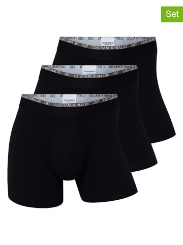 CR7 3-delige set: boxershorts zwart